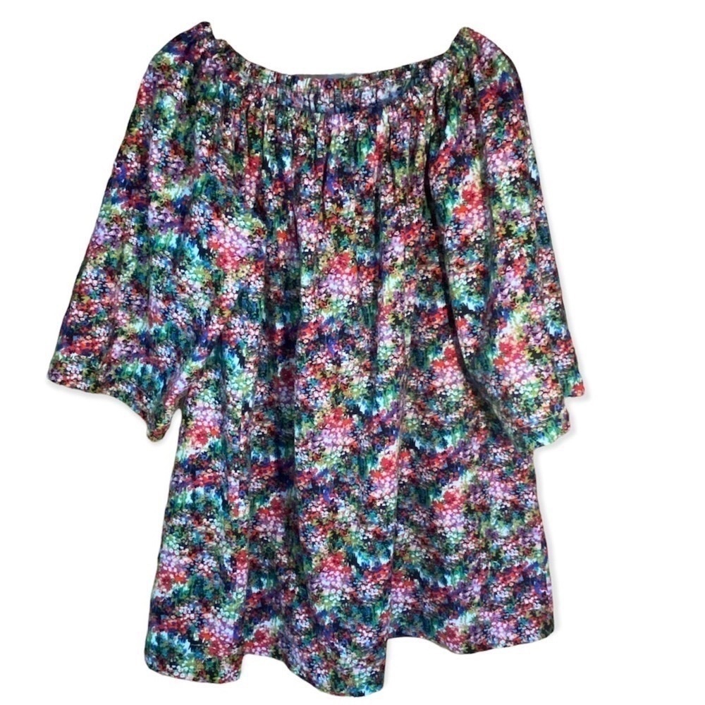 Handmade Homemade Floral Shift Dress Muumuu Size Medium - Picture 2 of 10